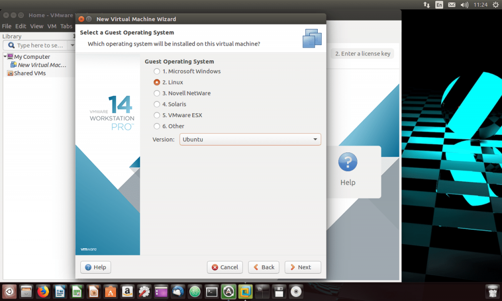 установка VMware на ubuntu
