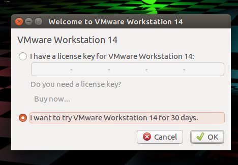 установка VMware на ubuntu