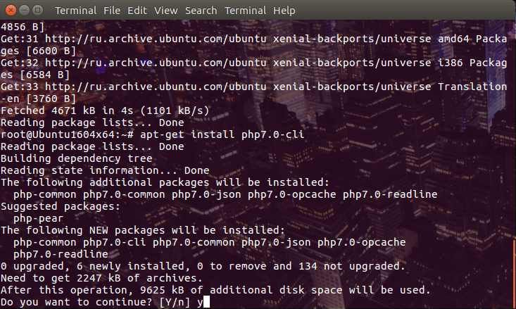 настройка PHP установка apache